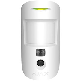 მოძრაობის დეტექტორი Ajax 36489.120.WH1 Jewelers, Motion Protect With A Photo Camera, White